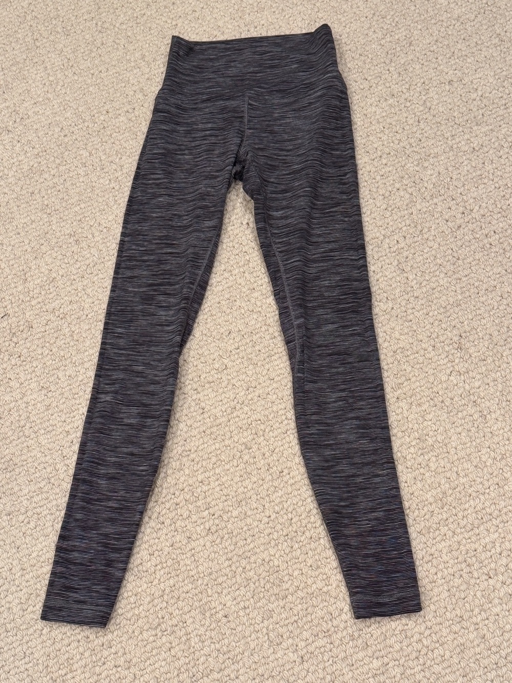 Lululemon Mini Space Dye Herringbone Heathered Black White/Black. Sz 4